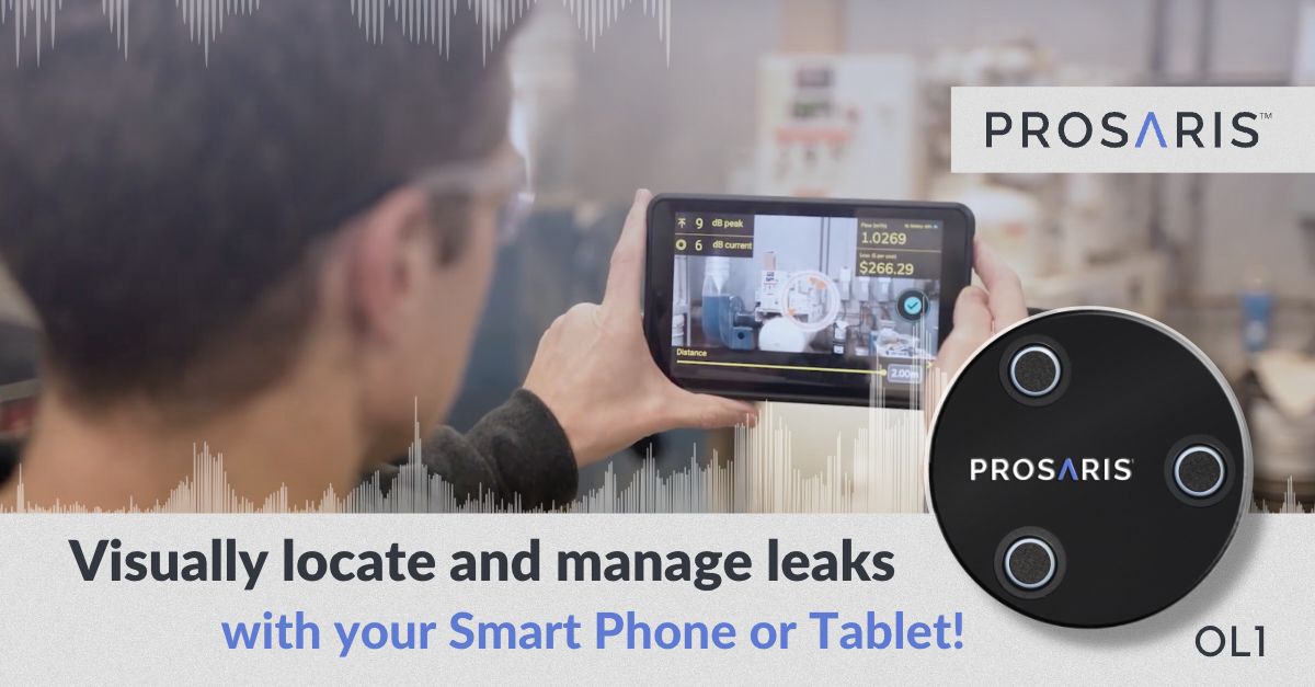 Locate compressed air leaks with your smart phone